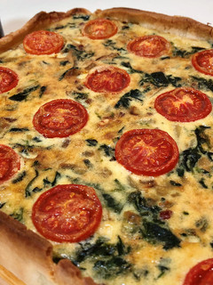 Una foto de Quiche de Espinacas y Tomates cherry (Thermomix)