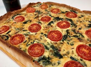 Foto principal de Quiche de Espinacas y Tomates cherry (Thermomix)