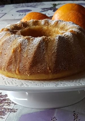 Una foto de Bizcocho de naranja sin huevo