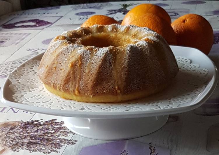 Bizcocho de naranja sin huevo