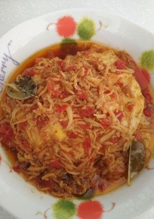 Foto resep Telur ceplok balado teri medan