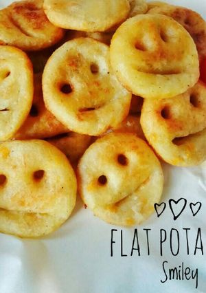 Foto resep Flat Potatoes Smiley / Kentang Goreng Senyum
