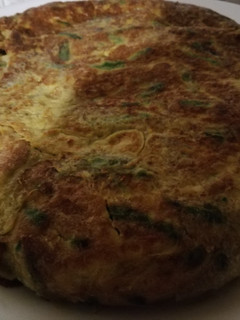 Una foto de Tortilla de espárragos verdes