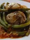 Judías Verdes con Patatas Asadas y Salsa Chimichurri