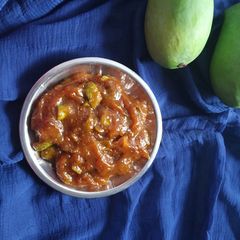 A picture of Raw mango jaggery Chutney.