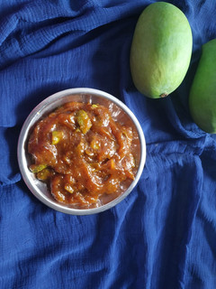 A picture of Raw mango jaggery Chutney.