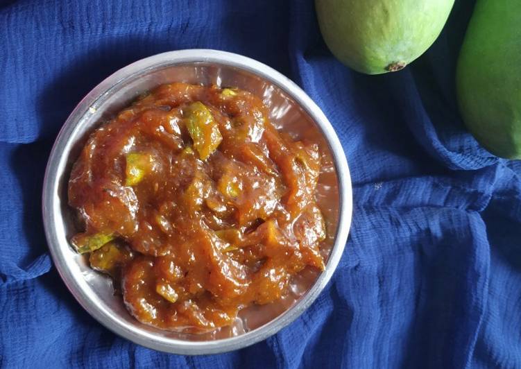 Easiest Way to Prepare Super Quick Homemade Raw mango jaggery Chutney