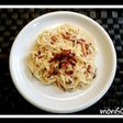 Noodles a la carbonara sin huevo
