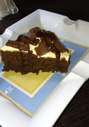 A picture of Brownie pizza.