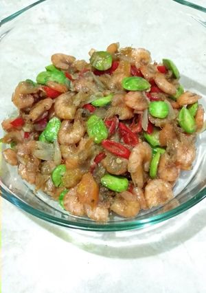 Foto resep Udang Tumis + Pete ala Enyot