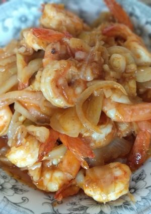 Foto resep Udang Asam Manis Saus Mentega