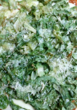 Una foto de Pizza de lechuga