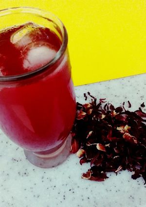 صورة لوصفة شراب الكركديه المهدي للاعصاب
