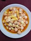 Guisito rápido de salchichas y papas