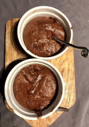 Une photo de Soufflé au chocolat