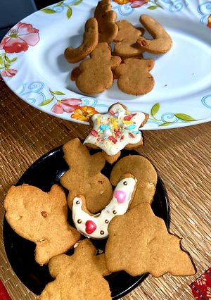 A picture of Nutty Wheat Gud cookies.