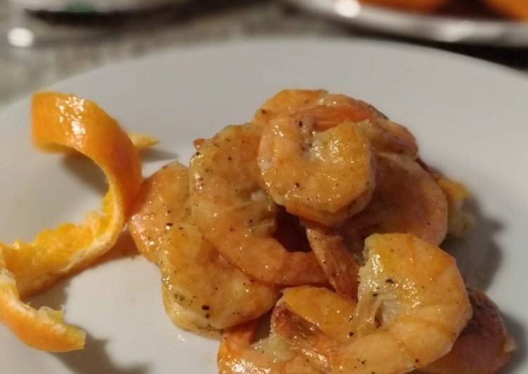 Bagaimana meracik Gamberi Al'arancia (Udang Saus Jeruk) Anti Gagal