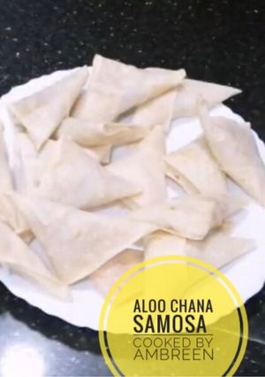 A picture of Samosa Patti And Aloo Chana ka Samosa Recipe 👌For Ramadan Special.