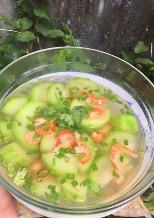 Hình của món Canh bí đao nấu tôm khô 🦐.