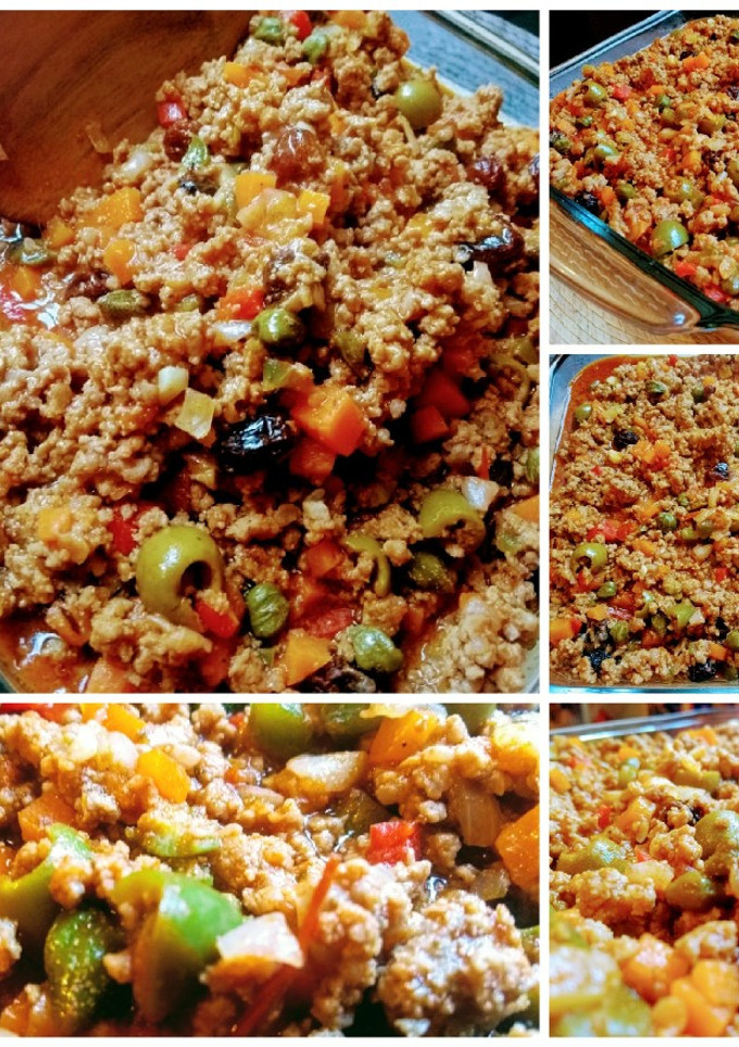 Una foto de Picadillo a la habanera, receta cubana