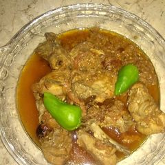 A picture of Hyderabadi chicken stove.