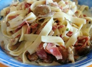Foto principal de Nidos de pasta, a la carbonara