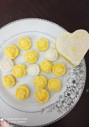 عکسی از دستور شیرینی نارگیلی بدون پخت رژیمی