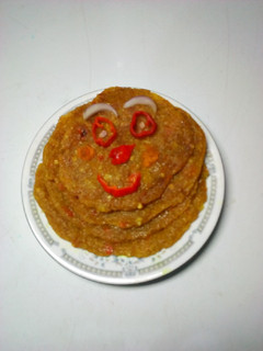 A picture of Garri patties.