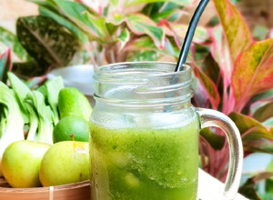 Foto resep Green Smoothies (Apel, Timun, Pokcoy, Jeruk Nipis)