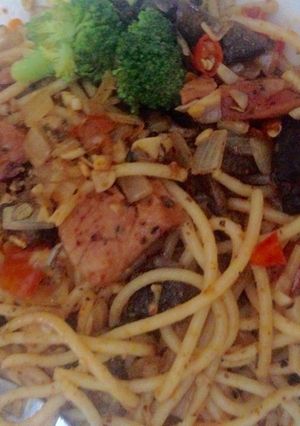 Foto resep Spicy aglie olio