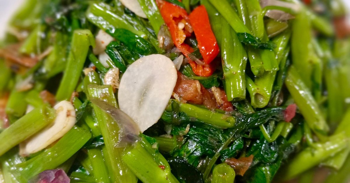Kangkung masak sambal rebon