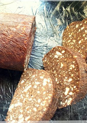 Una foto de Salchichón de chocolate