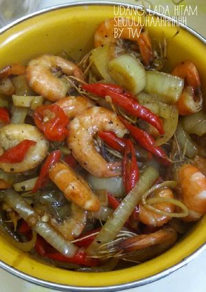 Foto resep Udang Lada Hitam Seuhaah