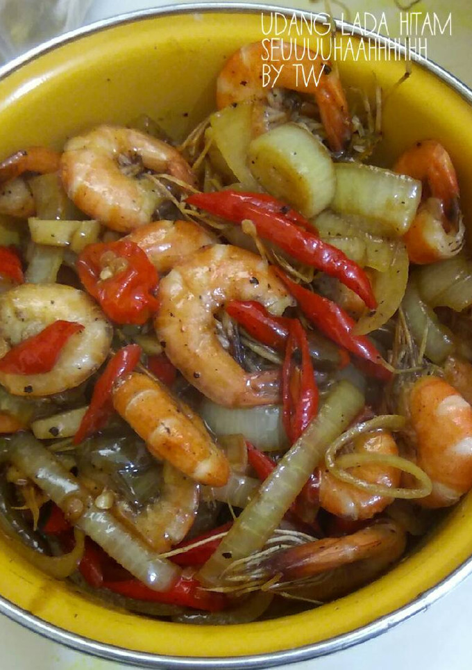 Foto resep Udang Lada Hitam Seuhaah