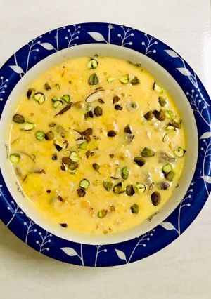 A picture of Sweet potatoes kheer.
