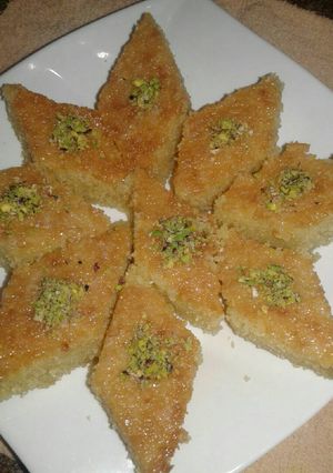 صورة لوصفة بسبوسه