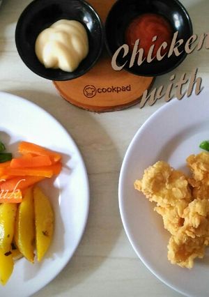 Foto resep Chicken Strips with Veggies
