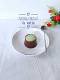 Puding Cokelat Vla Matcha