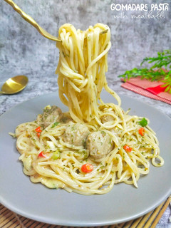 Foto resep Gomadare Pasta with Meatballs