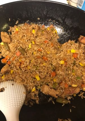 A picture of Minute Rice's Sweet & Sour Chicken.