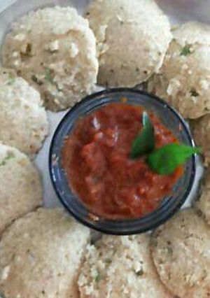 A picture of Wheat Daliya Idli.