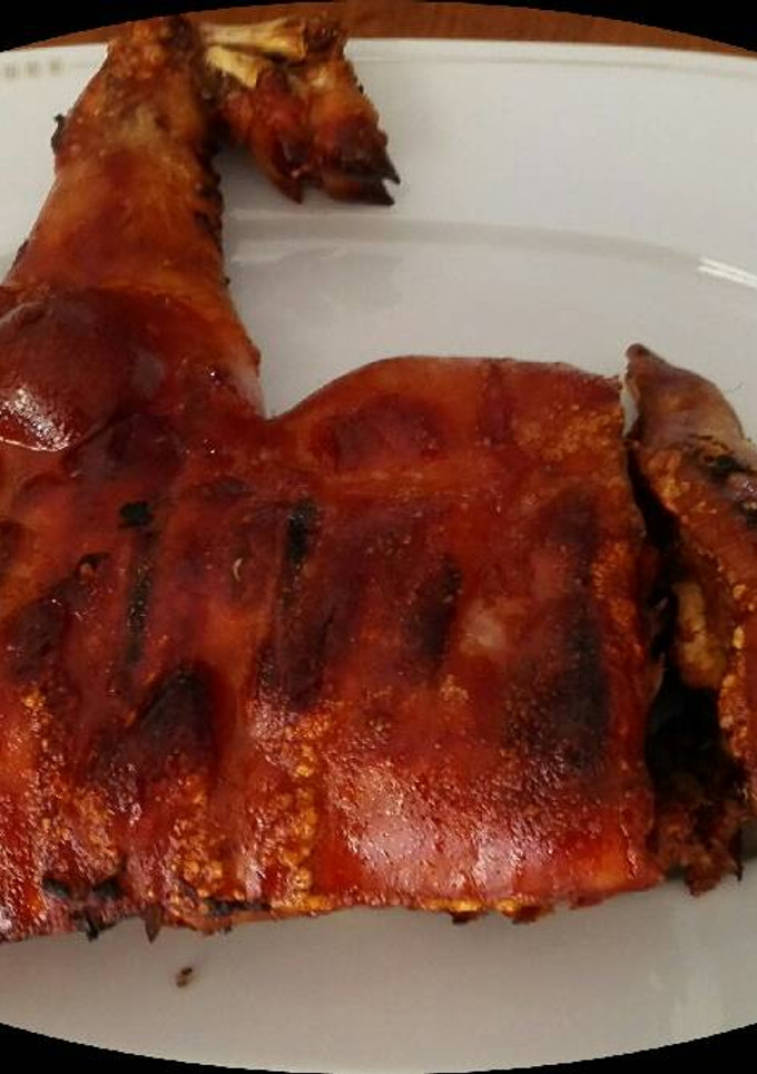 Una foto de Cochinillo al horno