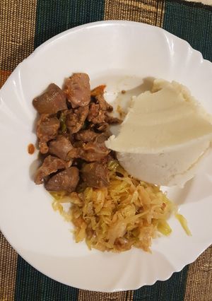 A picture of Maini and firigisi stew.