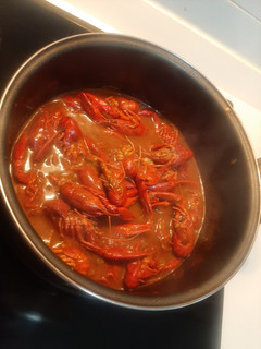 Una foto de Cangrejos de río en salsa (un poco picante)