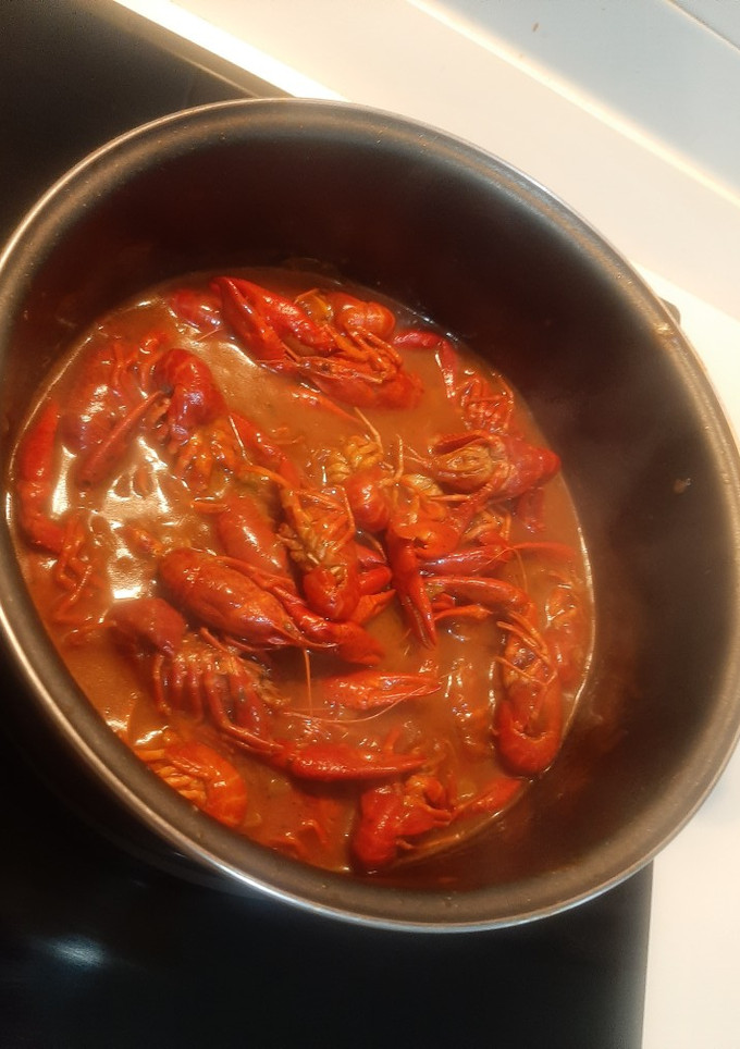 Una foto de Cangrejos de río en salsa (un poco picante)