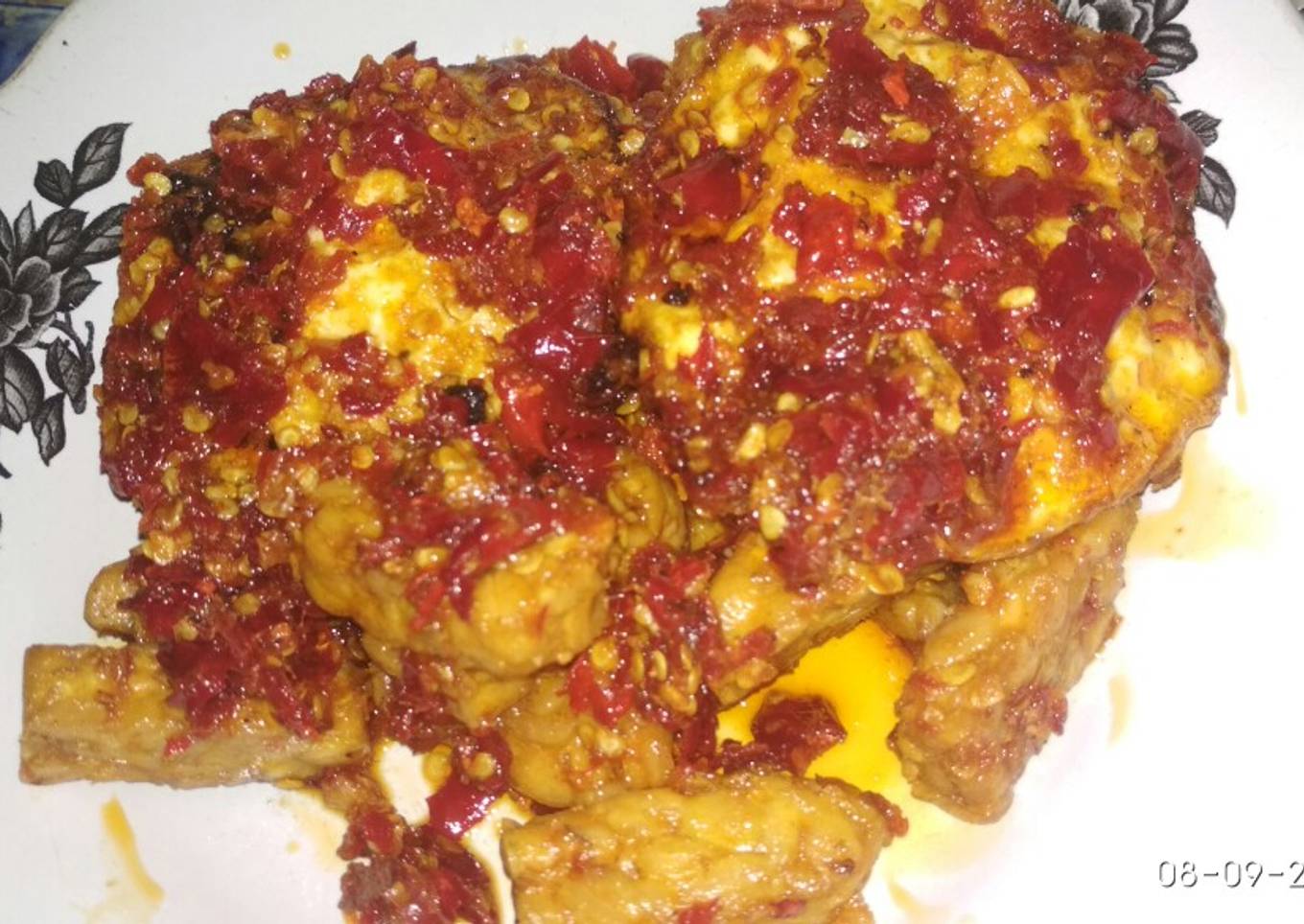 Sambel Tempe telor simple
