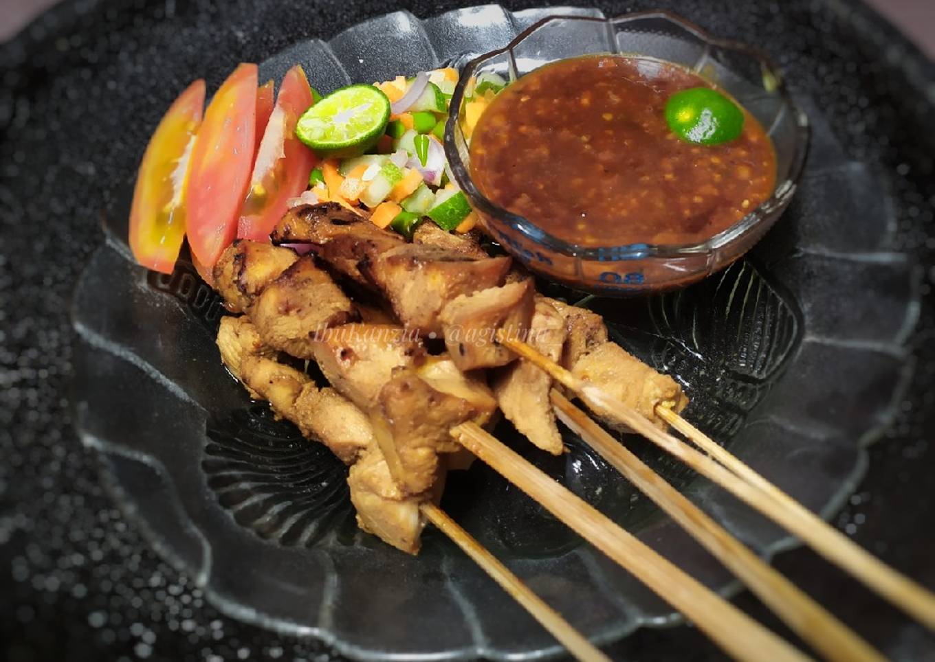Sate Ayam Bumbu Kacang Simple