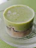 Kanten Dessert; Matcha milk with sesames