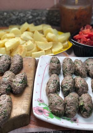 صورة لوصفة برام بطاطس بالكفتة 😋😋