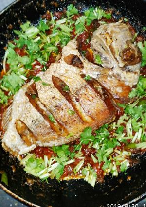 عکسی از دستور ماهی سرخو